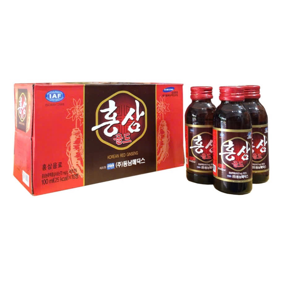 NƯỚC UỐNG HỒNG SÂM CHAI HÀN QUỐC - 10CHAI /  HỘP