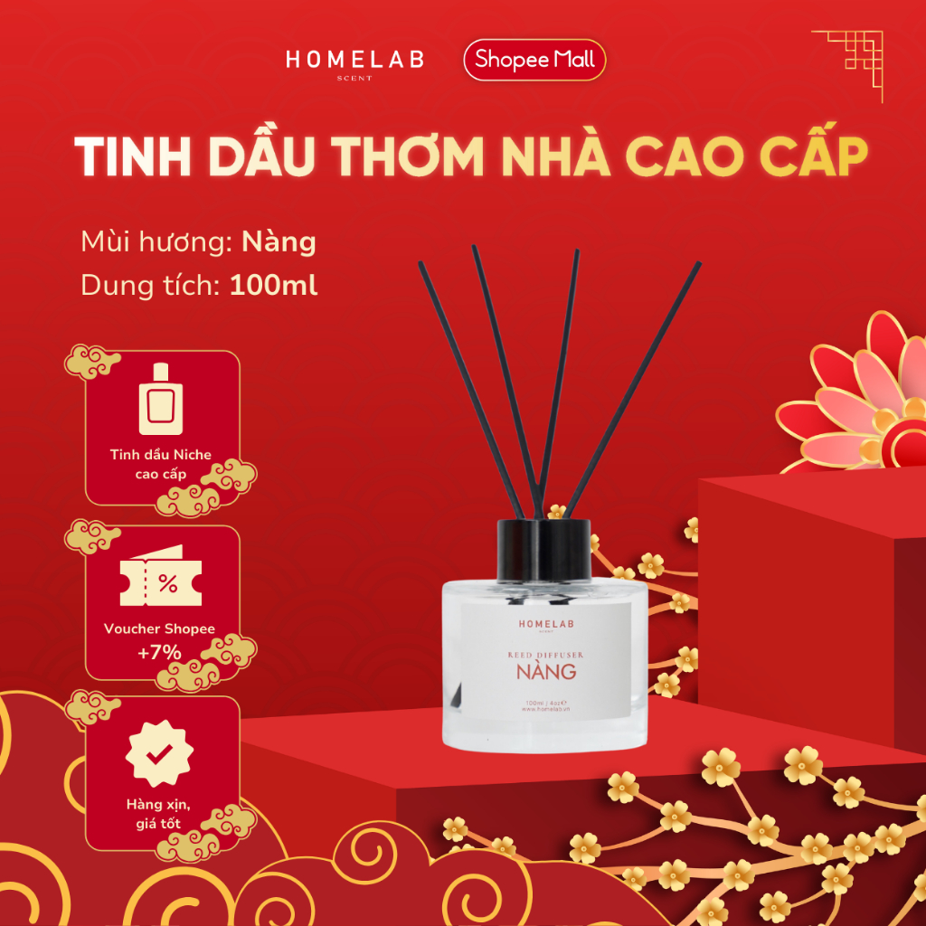 Ảnh Nước hoa thơm phòng mùi hương NÀNG,  mùi hương thiên nhiên quyến rũ, ngọt ngào 100ml_HOMELAB 1
