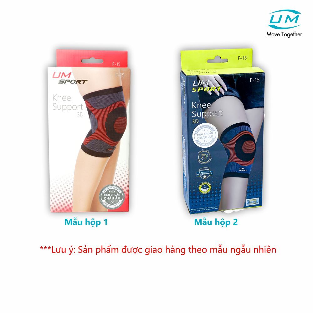 Ảnh Bó Gối Thể Thao 3D UM F15 [United Medicare] [Màu Đỏ] [1 Cặp]. Tiêu Chuẩn Châu Âu 4
