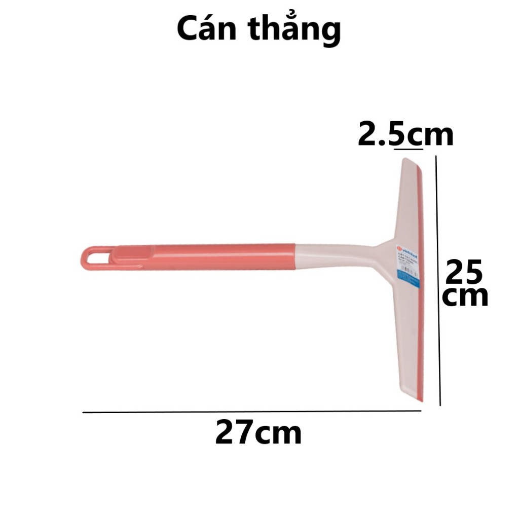 Cây gạt nước nhựa VIỆT NHẬT - Cán ngắn, cán dài inox, lau kính, vệ sinh sàn nhà tắm - 9521/2/3 AMIZIN