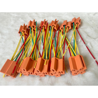Chân cắm rơ le 5 chân màu cam to