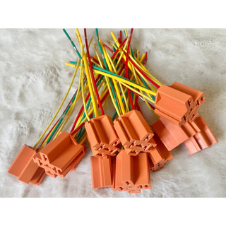 Chân cắm rơ le 5 chân màu cam to