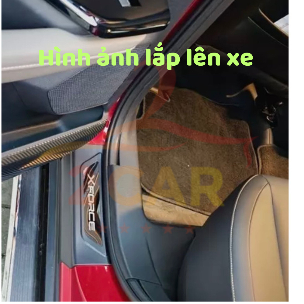 Ốp bậc cửa, nẹp bước chân NGOÀI NHỰA 3D xe XFORCE- Logo chữ 3D tráng gương XỊN- Hàng cao cấp_2CAR