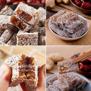 Bánh gừng táo đỏ đường nâu 1kg, kẹo gừng táo đỏ, ít ngọt, thơm, dẻo, cay, ăn vặt, tốt cho sức khỏe