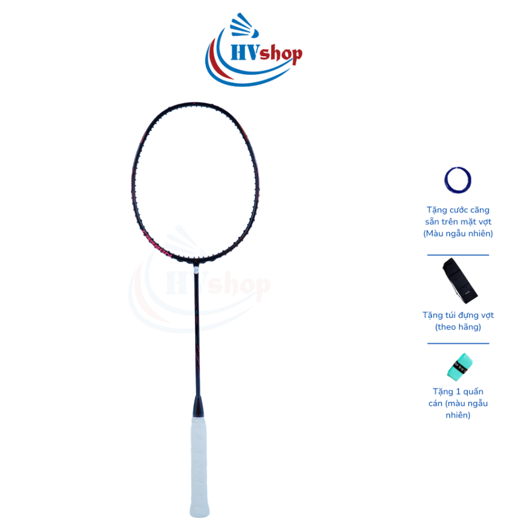 Vợt cầu lông - Vợt Pride Carbon 88 chính hãng, tặng cước căng sẵn, quấn cán và bao đơn - HVShop