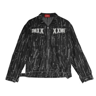Áo Khoác/ Quần Dài Túi Hộp XXME Glitch Denim - Black