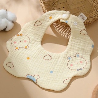 Yếm Tròn xoay 360 độ, Yếm Vuông chữ U, Yếm Tam Giác vải xô muslin mềm mại, chống thấm cho bé