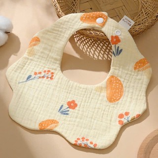 Yếm Tròn xoay 360 độ, Yếm Vuông chữ U, Yếm Tam Giác vải xô muslin mềm mại, chống thấm cho bé