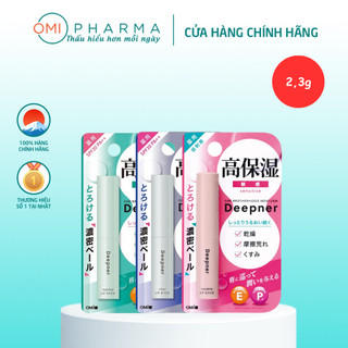 Son Dưỡng Chống Nắng Nhật Bản Dưỡng Ẩm Sâu Cho Môi Nhạy Cảm Khô Nứt Nẻ Omi Menturm Deepener Nhật Bản (2.3g/thỏi)