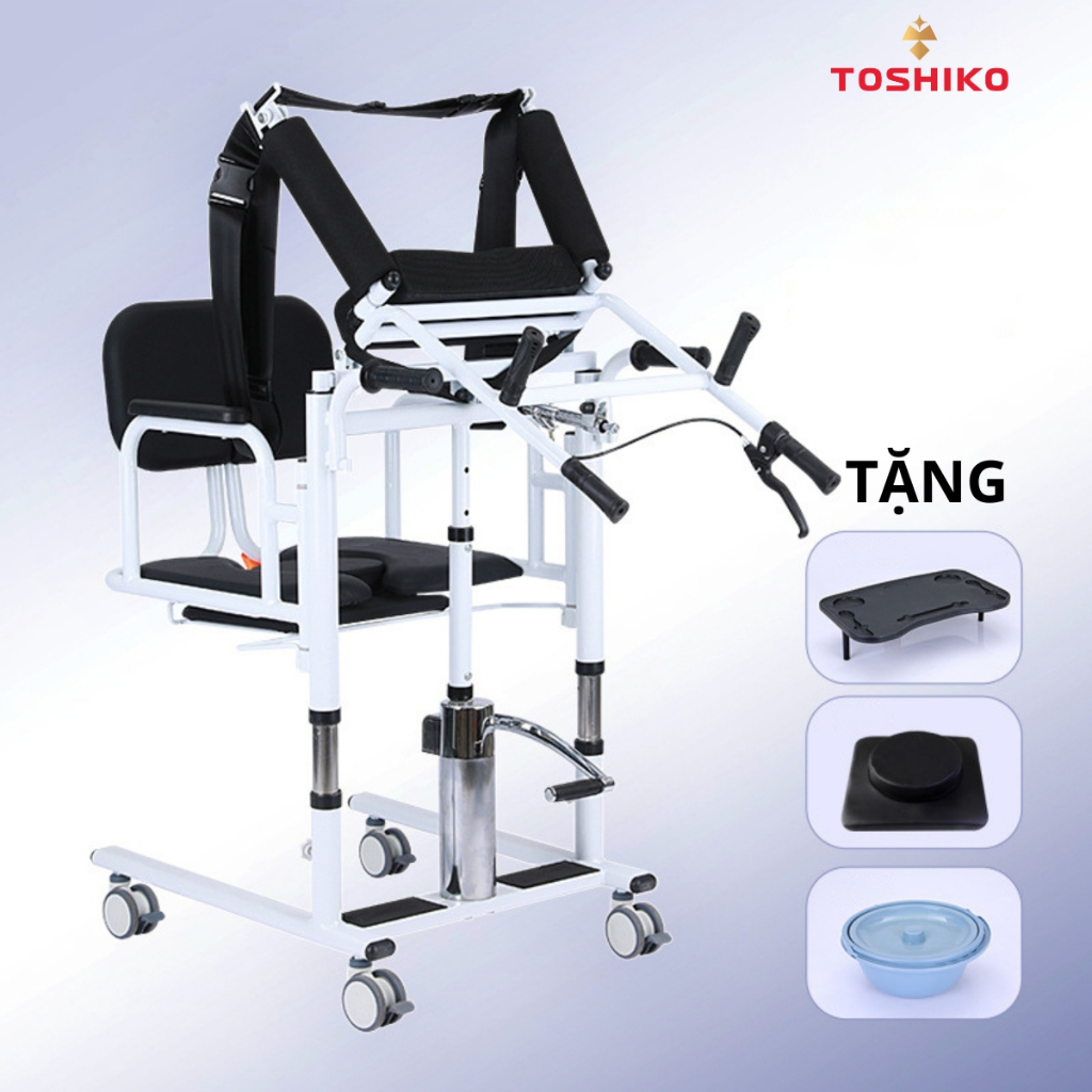 Ảnh Ghế đa năng nâng hạ bệnh nhân tại giường Toshiko P1 đa năng 5in1 giúp nâng hạ, Xe di chuyển bệnh nhân lắp đặt miễn phí 1