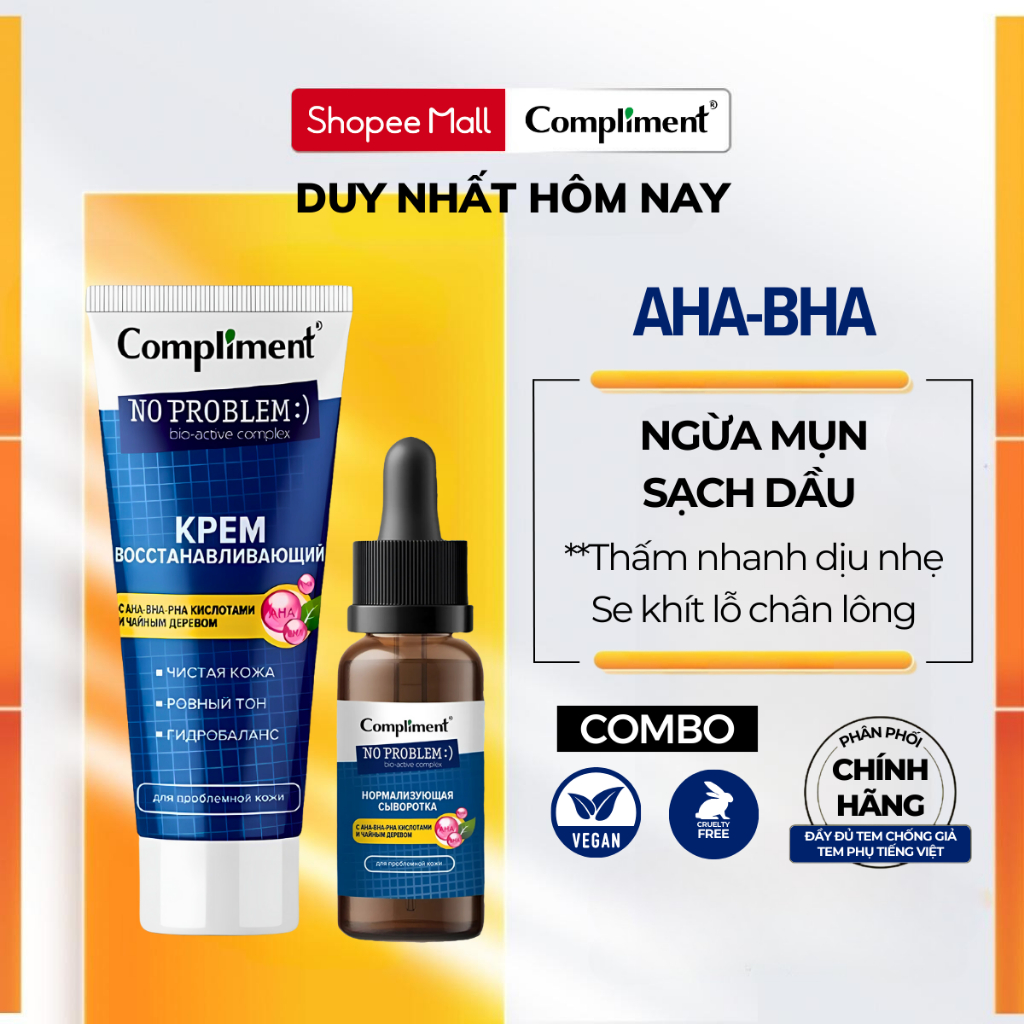 Ảnh Bộ Serum Và Kem Dưỡng Complimen Cấp Ẩm, Phục Hồi Da, Giảm Mụn Mờ Thâm 1