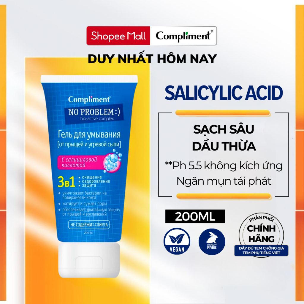 Ảnh Sữa Rửa Mặt Skin Compliment 200ml, SRM Dịu Nhẹ Cho Mọi Loại Da 1