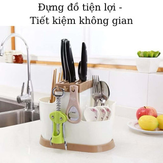 ống đũa gài dao 3 ngăn nhựa việt nhật để bàn,ống đựng đũa muỗng nhà bếp