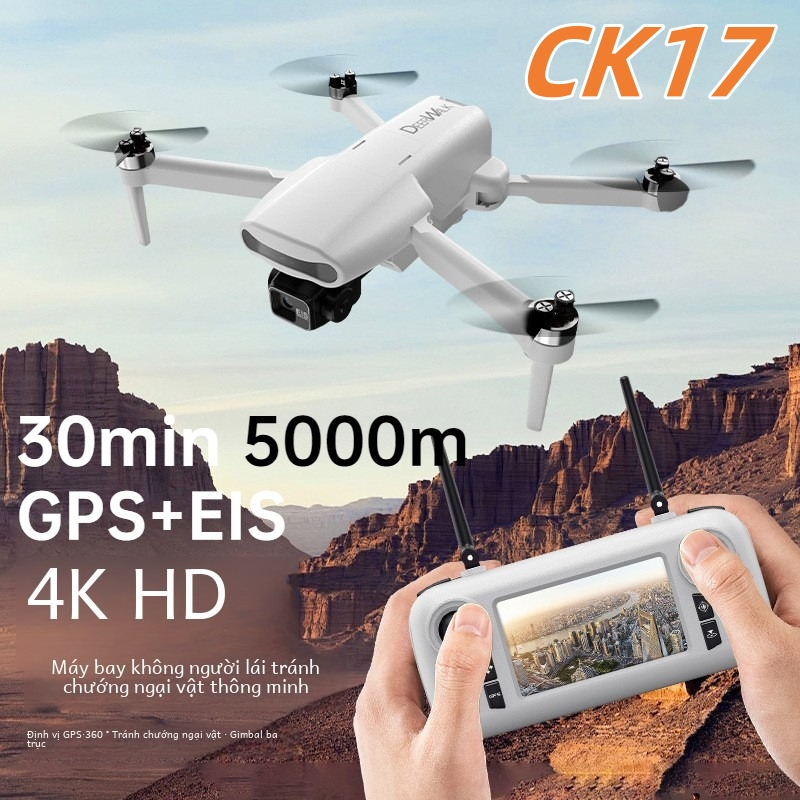 Flycam,CK17,Drone chụp ảnh bay 4K, Máy bay,màn hình cảm ứng, bay 5KM ...