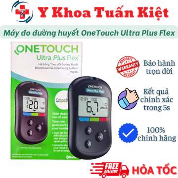 ✅ Máy đo đường huyết OneTouch Ultra Plus Flex - tặng kèm 25 que