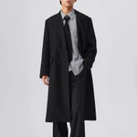 Áo Khoác Măng Tô Nam MANDO Dáng Dài 6 Cúc Kiểu Vest Form Rộng Kiểu Dáng Basic Unisex Thời Trang Hàn Quốc COA001 — ảnh 8