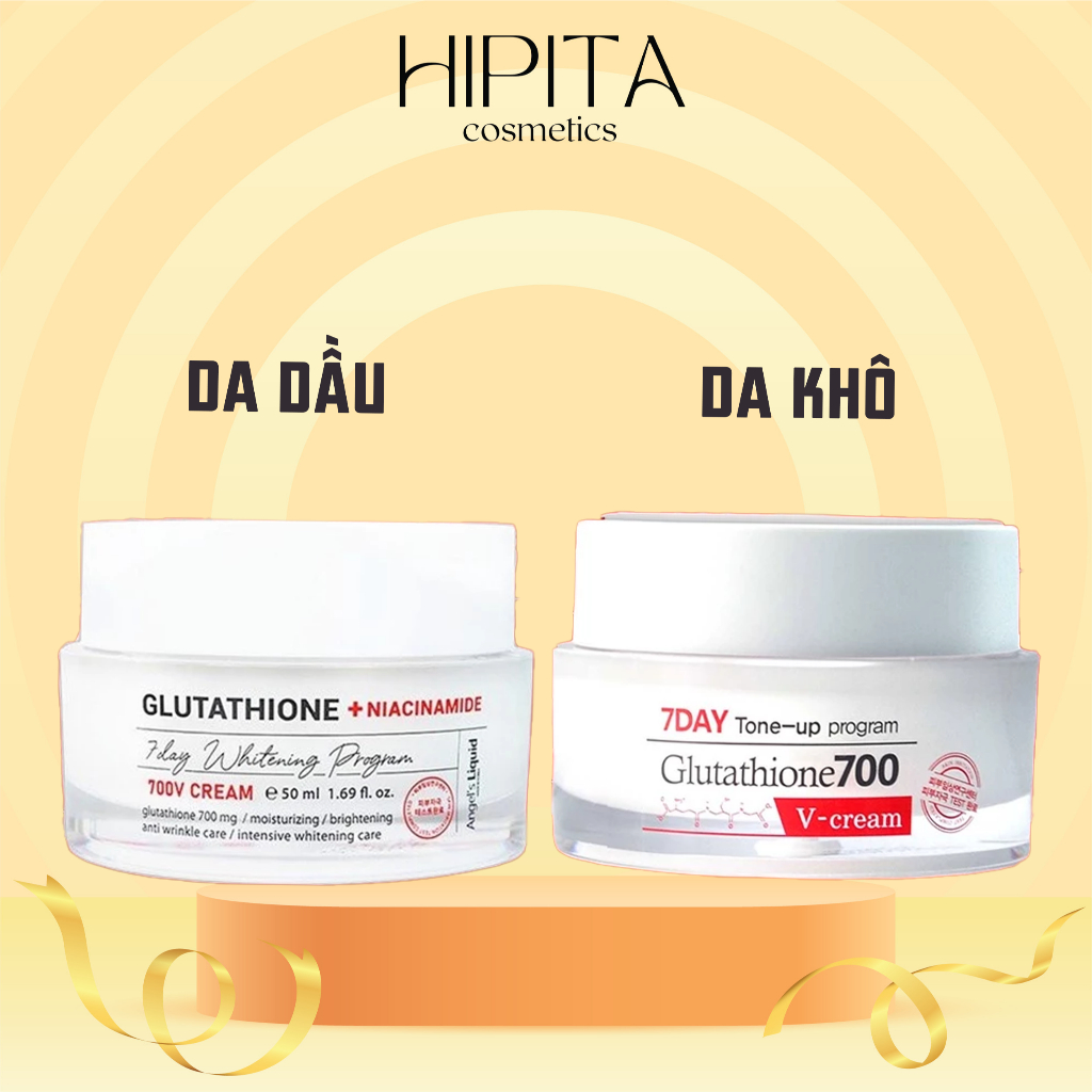 Kem Dưỡng Trắng Da Angel's Liquid 7Day Whitening Program Glutathione Cream 50ML