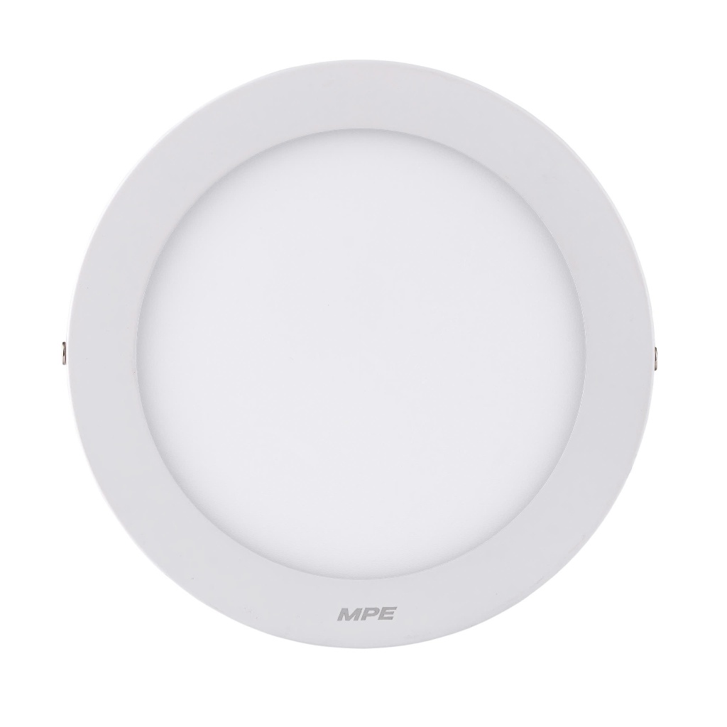 (CHÍNH HÃNG) MPE - Đèn LED Panel ốp nổi nhôm mặt tròn ánh sáng trắng - vàng - 3 màu công suất 12W - 18W - 24W