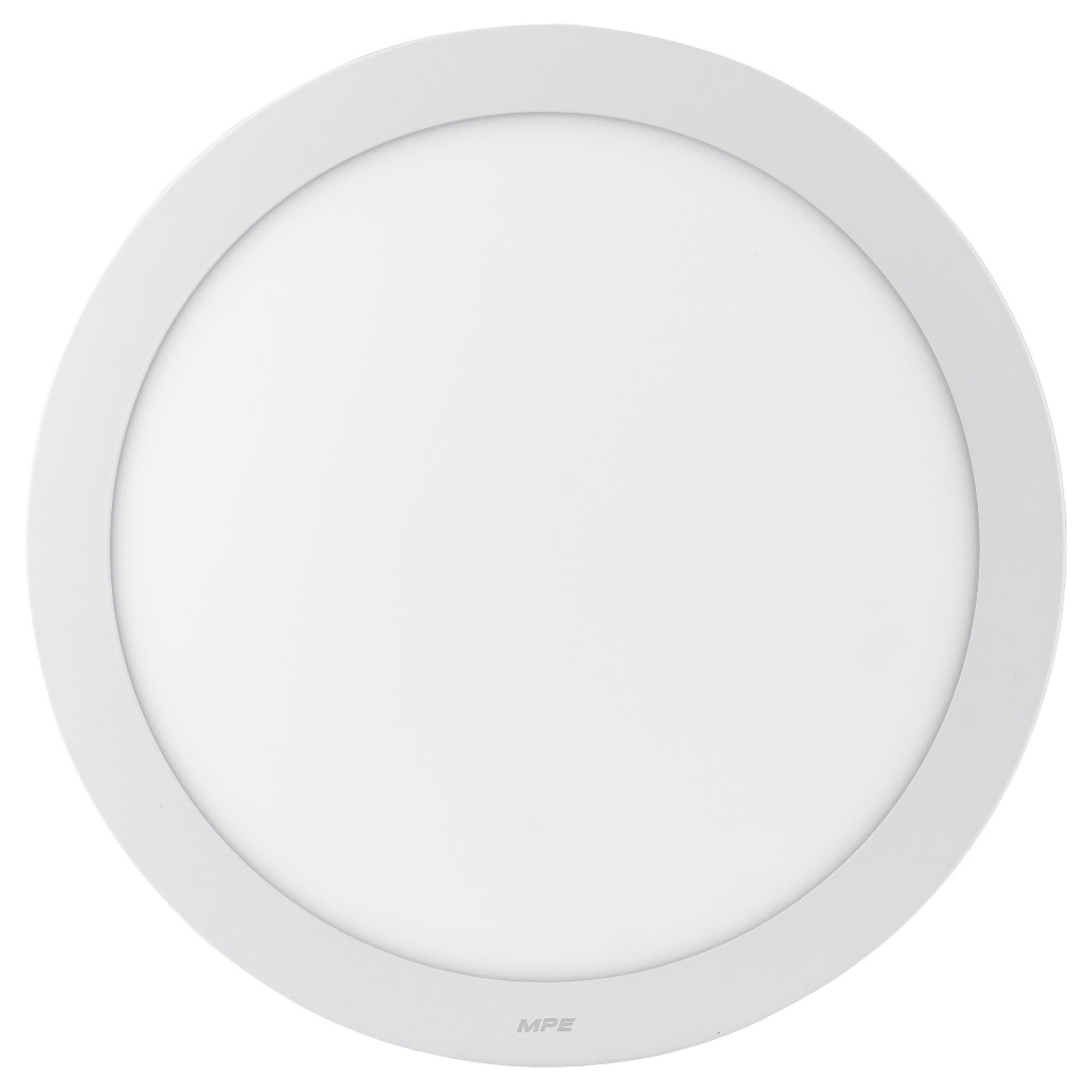 (CHÍNH HÃNG) MPE - Đèn LED Panel ốp nổi nhôm mặt tròn ánh sáng trắng - vàng - 3 màu công suất 12W - 18W - 24W