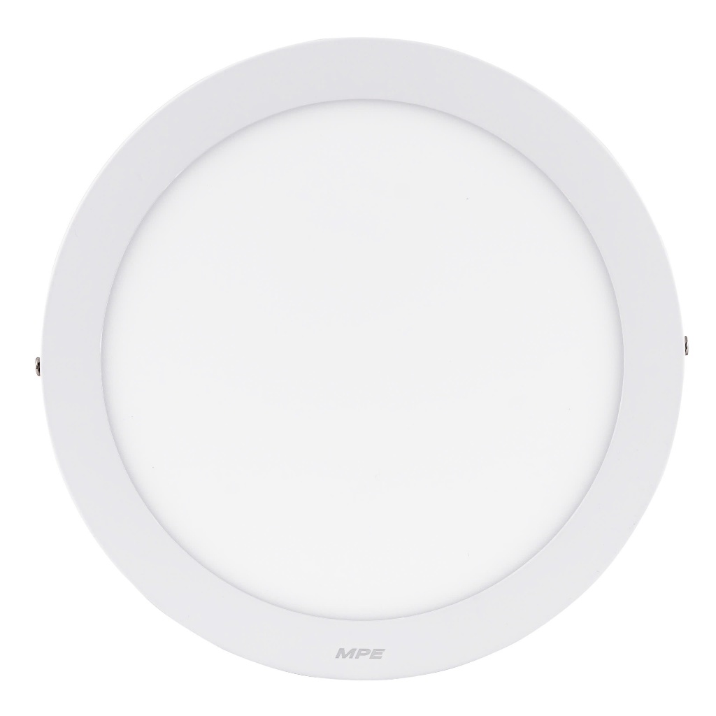 (CHÍNH HÃNG) MPE - Đèn LED Panel ốp nổi nhôm mặt tròn ánh sáng trắng - vàng - 3 màu công suất 12W - 18W - 24W