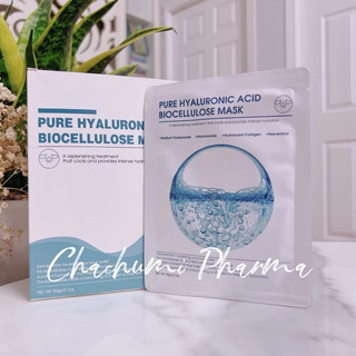 [Hộp 8 miếng] Mặt nạ giấy phục hồi da cấp ẩm Biocellulose Mask Pure Hyaluronic Acid 20gr
