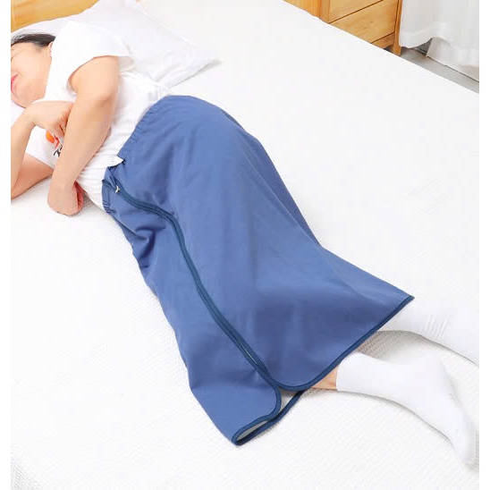 Tã dạng chân váy, quần chống thấm nước tiểu vải cotton, Tấm lót tã có thể đeo được cho người lớn