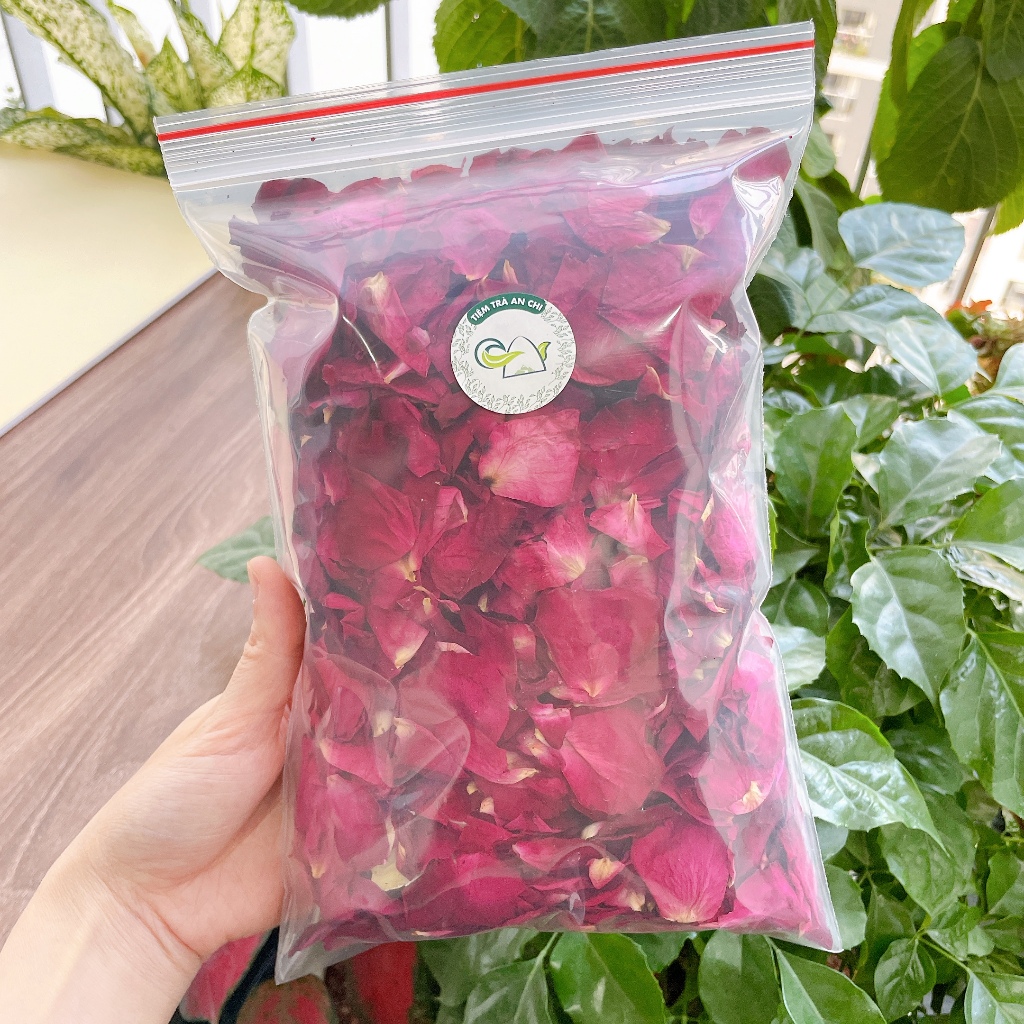 Cánh hoa hồng khô màu tươi, đẹp, không vụn (Hoa khô trang trí, thả bồn tắm, ngâm chân thư giãn)