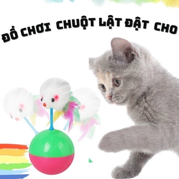 Đồ Chơi Chuột Lật Đật Cho Mèo Tương Tác