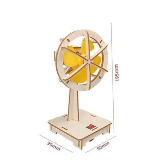Quạt điện stem steam  trợ giảng Mô Hình Lắp Ráp Quạt Chạy Bằng Motor Sử Dụng Pin, Đồ Chơi Giáo Dục Stem