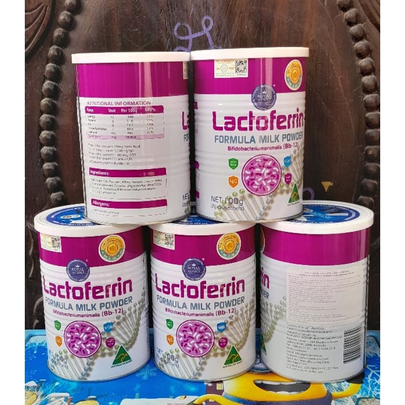 [Tem phụ, hàng chính hãng]  SỮA HOÀNG GIA ÚC Royal AUSNZ Lactoferrin Formula Milk Powder 100g màu hồng