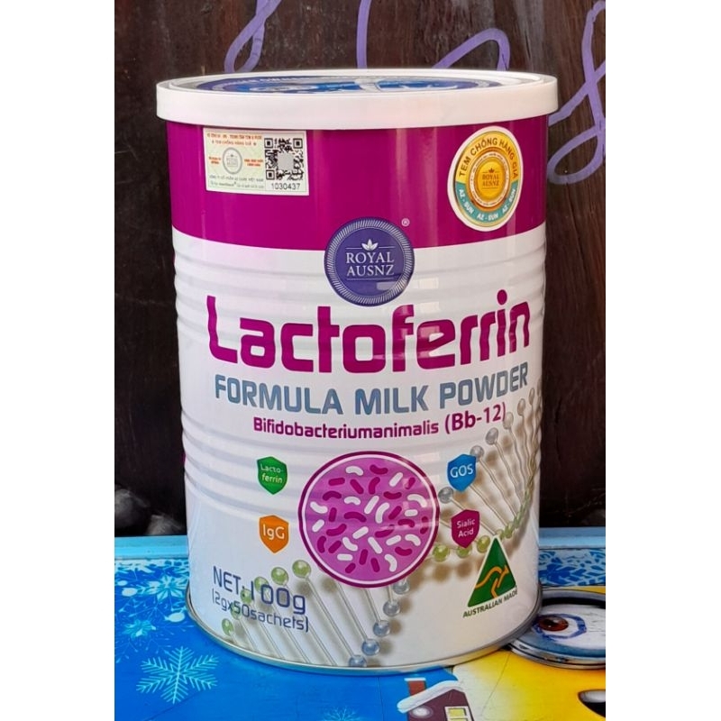 [Tem phụ, hàng chính hãng]  SỮA HOÀNG GIA ÚC Royal AUSNZ Lactoferrin Formula Milk Powder 100g màu hồng