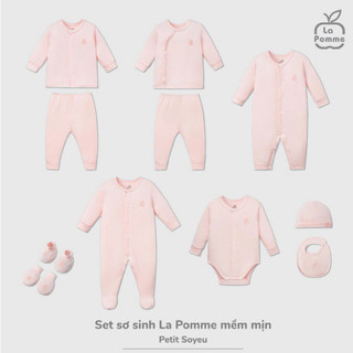 La pomme AW2024 BST sơ sinh La Pomme set sơ sinh mềm mịn