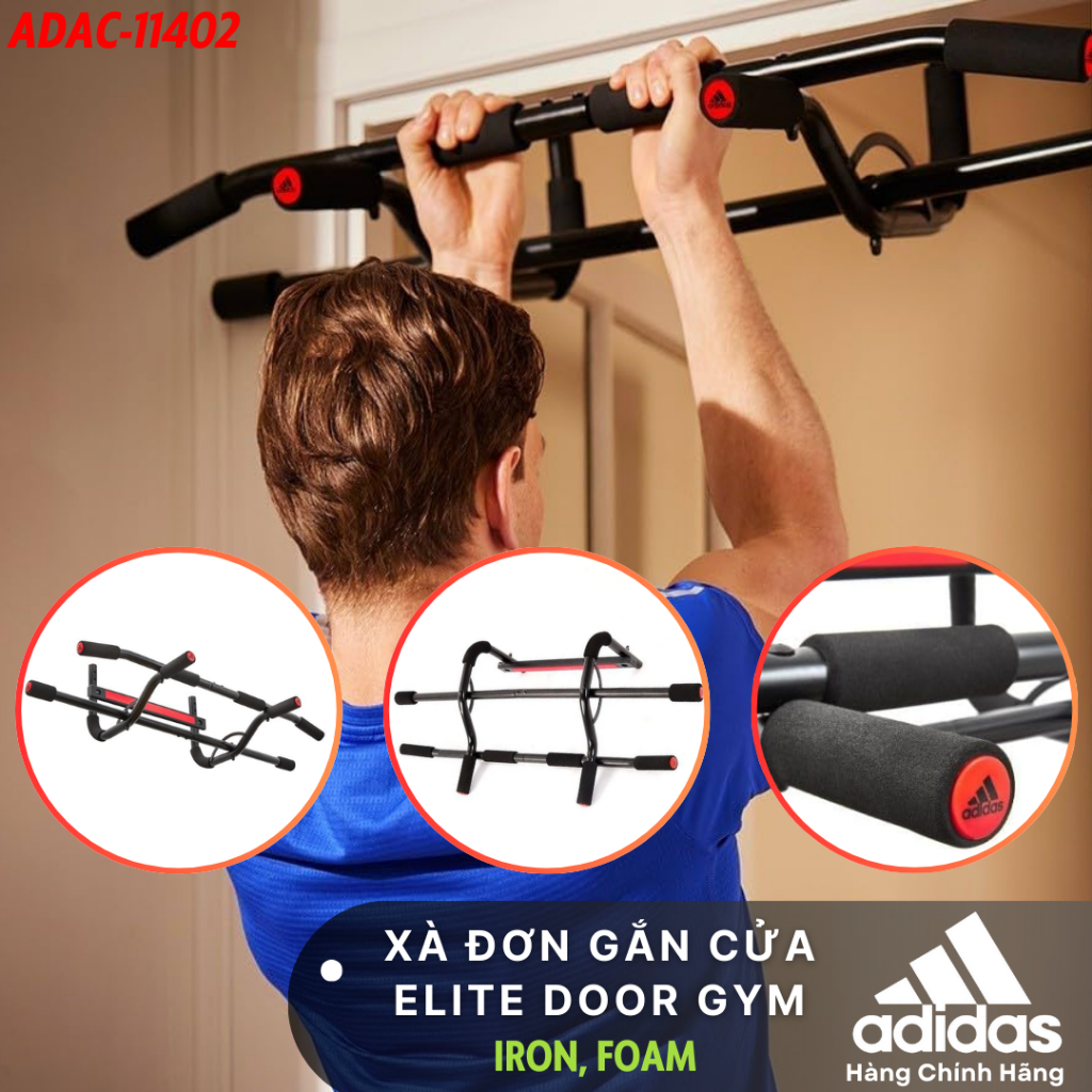Xà Đơn Gắn Cửa Chính Hãng ADIDAS ADAC-11402 Elite Door Gym - Xà Đơn Tập Thể Thao Gắn Cửa Nhỏ Gọn