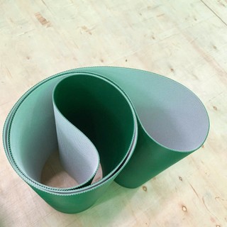 BĂNG TẢI PVC CARO XANH - Băng tải cho máy cán bánh kích thước 530mm x 1110mm