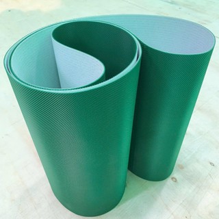 BĂNG TẢI PVC CARO XANH - Băng tải cho máy cán bánh kích thước 530mm x 1110mm