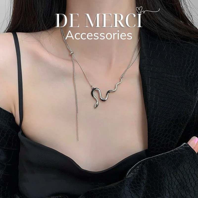 Dây chuyền De Merci Accessories hình rắn nhỏ xinh trang sức phụ kiện nữ