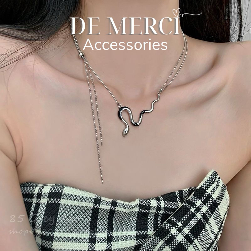 Dây chuyền De Merci Accessories hình rắn nhỏ xinh trang sức phụ kiện nữ