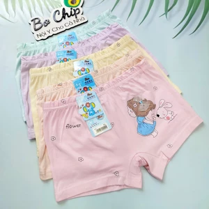 Quần Lót đùi cho bé gái size 8-30 ký cotton kháng khuẩn, chất liệu mịn đẹp - Đồ Lót Bơ Chíp