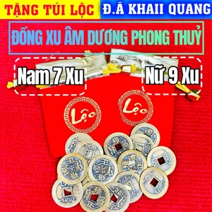 Đồng Xu Âm Dương Ngũ Đế Cổ Phong Thuỷ Nam 7 Xu , Nữ 9 Xu Chiêu Tài Bình An