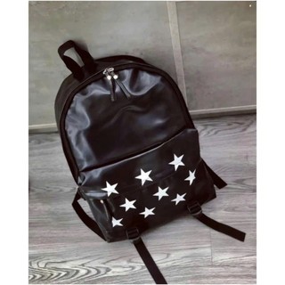 Balo Size Đại, Balo size 45 đựng vừa giáo án laptop chất da bóng mịn đính chữ thập siêu cá tính cho cả nam và nữ