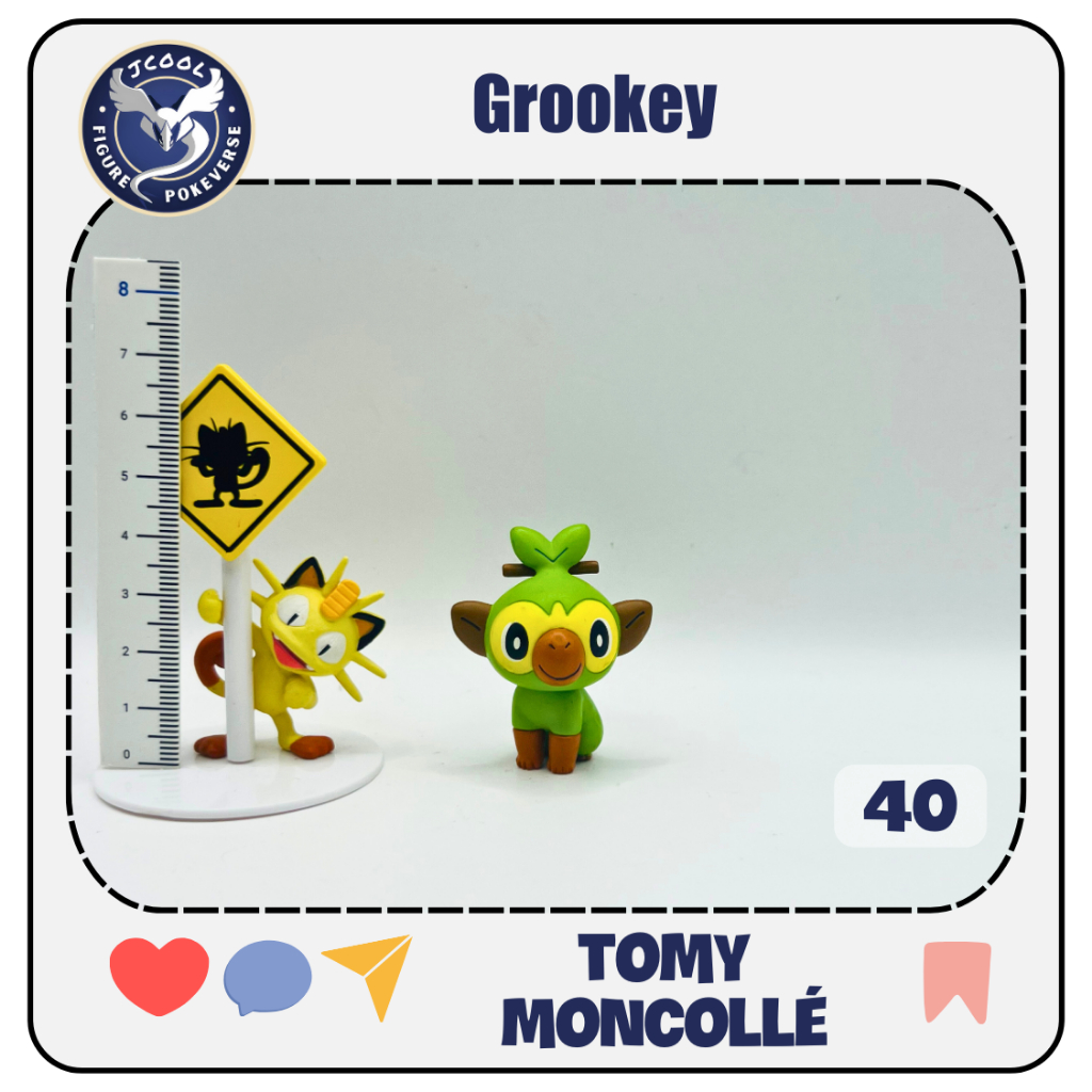 Grookey - Gen 8 vùng Galar - Mô hình Pokemon TAKARA TOMY dòng MONCOLLE ...