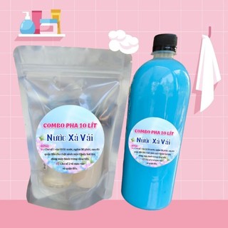 Set pha 10 lít nước xả vải ( 120g hương) thơm ngát tại nhà, tặng 1 chai xịt thơm quân áo khi mua từ 2 set