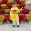bộ áo dài truyền thống Dưa hầu VÀNG [KÈM QUẦN] cho bé trai mặc đi chơi Lễ Hội, Lễ Tết