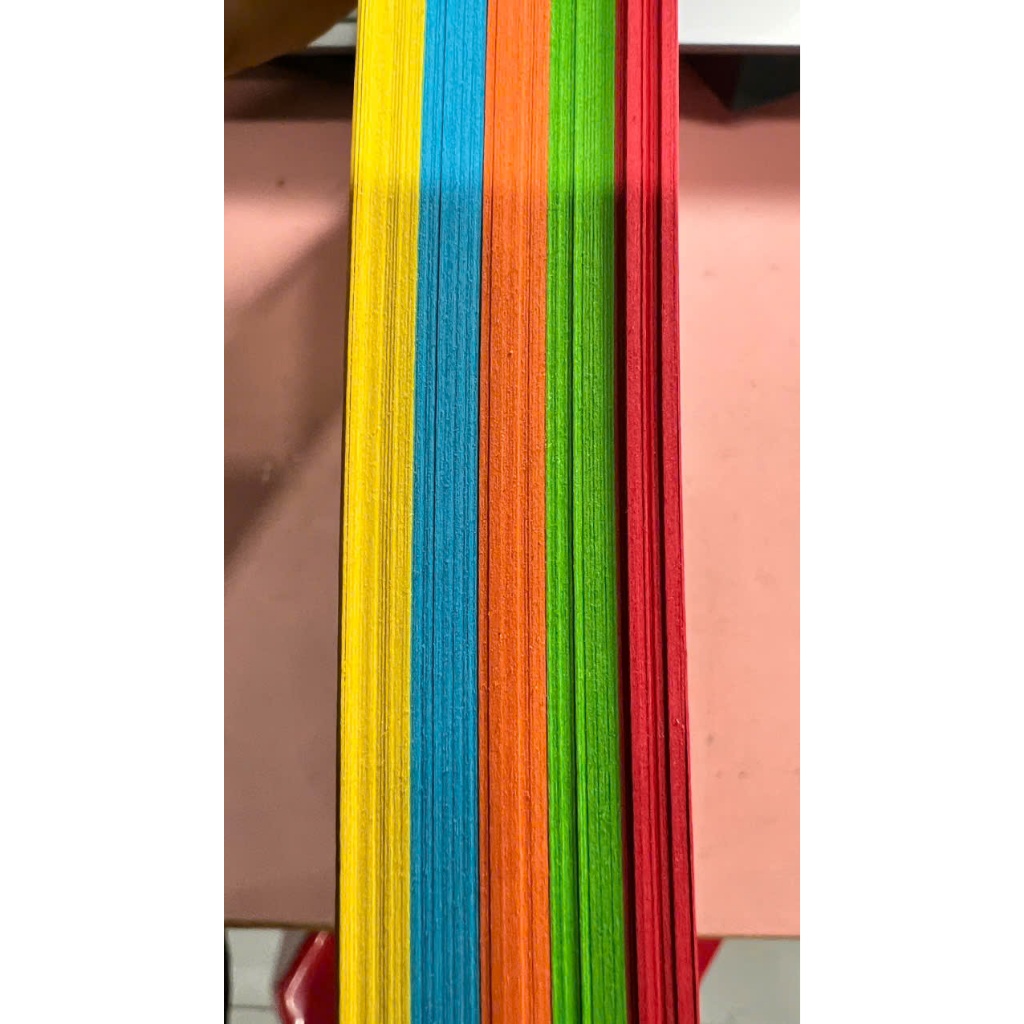Bìa A4 trộn 5 màu cơ bản Nhập khẩu INDO PGrand 160gsm - VPP BI BI