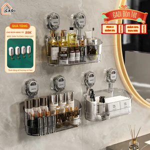 Kệ Để Đồ Nhà Tắm GADI, Nhà Bếp Cốc Hút Chân Không Chắc Chắn Có Lỗ Thoát Nước Chịu Lực 10kg