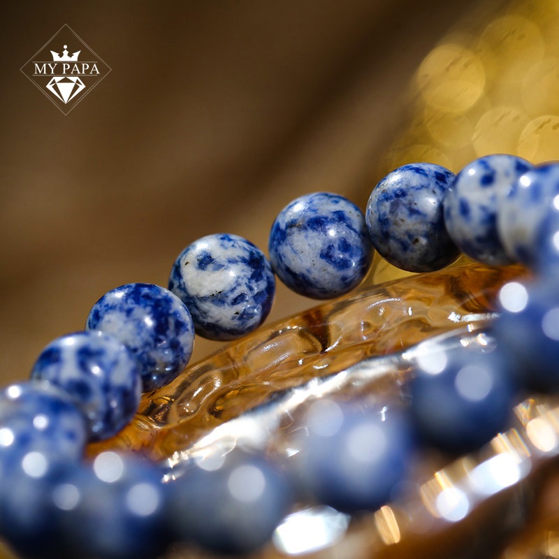Ảnh Vòng Tay Lapis Lazuli Thanh Hoa Từ Afghanistan MYPAPA - Trang sức Phật Giáo 2