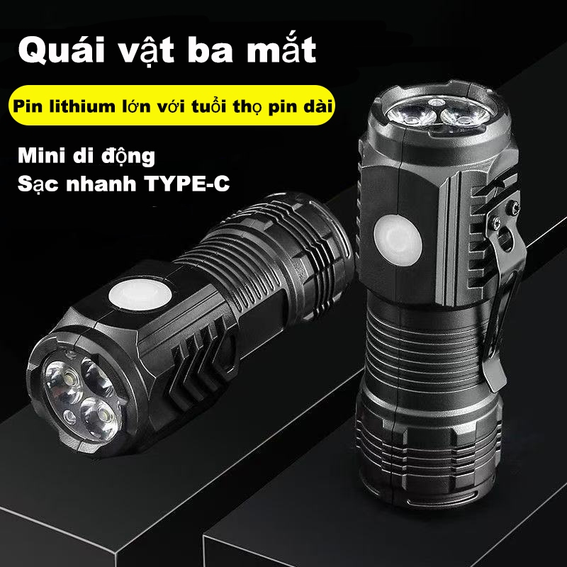 đèn pin siêu sáng/Đèn pin cầm tay mini siêu sáng 5 chế độ sáng Hỗ trợ ...