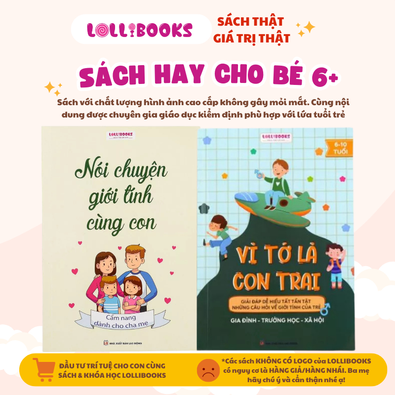 Ảnh Sách Giáo Dục Cho Bé Lollibooks - Vì Tớ Là Con Gái - Vì Tớ Là Con Trai - Nói Chuyện Giới Tính Cùng Con 3