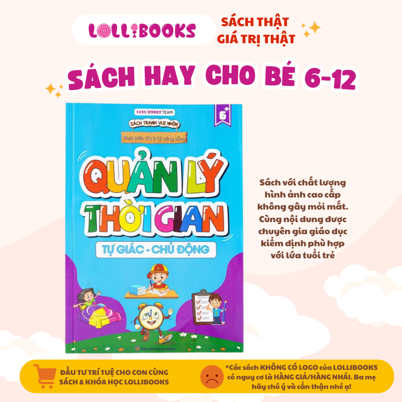 Ảnh Sách - Bộ 3 Khai Sáng Kỹ Năng Sống Lollibooks: Khéo Ăn Khéo Nói, Quản Lý Thời Gian, Bảo Vệ An Toàn 3