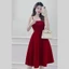 Set đồ nữ set đầm 2 dây đỏ kèm áo khoác dài tay FB13